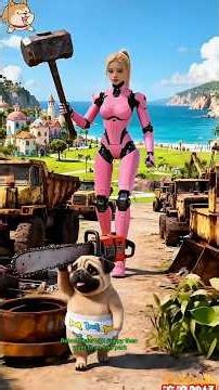 The Most Powerful Duo in the Year 2077!" 🤖🔥#dog #robot #usa #viralvideo #