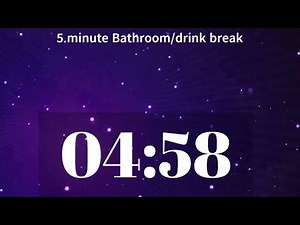 5 minute bathroom break timer, classroom