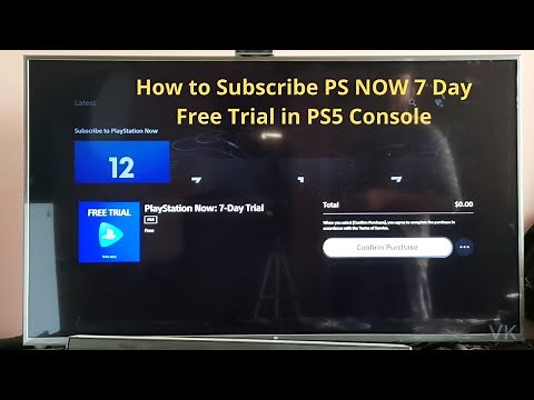 How to Subscribe PS NOW 7 Day Free Trial in PS5 Console