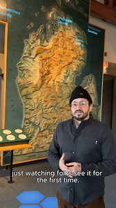 51K views · 1K reactions | The nearly 100-year-old Michigan Map at the Museum has received a very modern update! ️  Through projection technology, this map is now telling Anishinaabe stories from how historic trails became modern highways, to the Anishinaabe origins of many Michigan place names. Hear from Tristan Valencia from Thought Process talk about how they worked with Museum staff to bring this map to life at the GRPM. | Grand Rapids Public Museum | Facebook