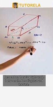 Solving Rectangular Prism Height with Diagonal 2√14 #Math #PythagoreanTheorem