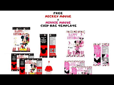 FREE Mickey & Minnie Mouse Party Favors Chipbags