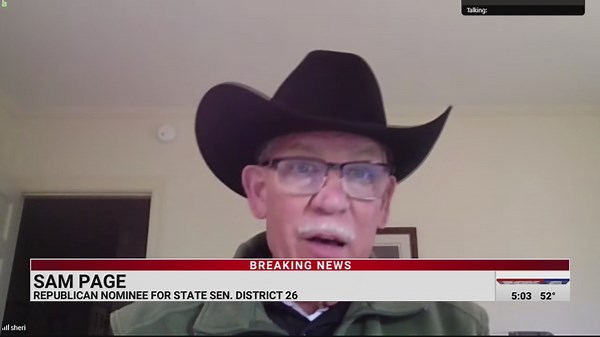 Sam Page speaks after Berger concedes in NC state Senate District 26 primary