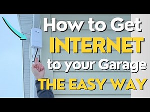 GET WiFi INTERNET to Your Garage WITHOUT Digging!