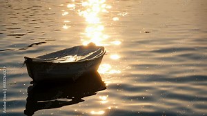 The gentle sound of fabric rustling in the wind as the boat s through the calm glassy water.