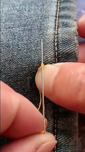 Invisible Hand Sewing Repair Skill for Jeans