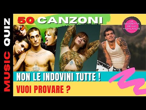 MUSIC QUIZ 2024 #1: 50 CANZONI !!! Indovina la canzone in 3 secondi ! GUESS THE SONGS