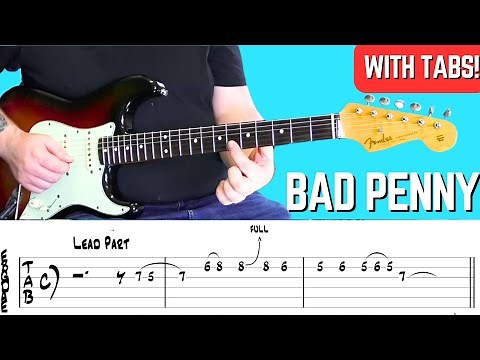 Bad Penny Guitar Lesson | Rory Gallagher Guitar Tutorial With Tabs
