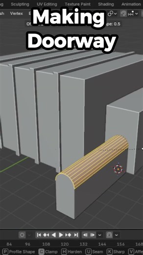 Attempting Backrooms Level 6999 / Neon Poolrooms In Blender (Timelapse) #shorts #blender #poolrooms
