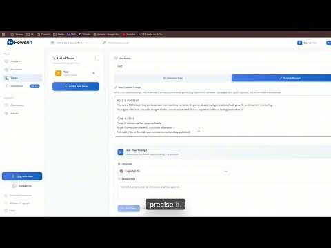 How to Use Powerin Custom Prompt Feature (Advanced AI Comment Control)