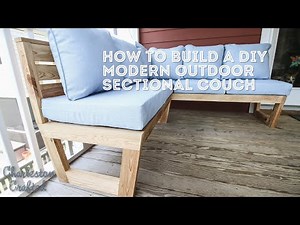 How to build a DIY outdoor sectional couch