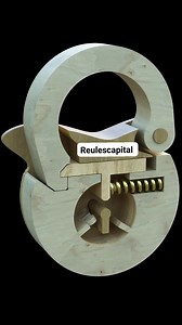 21K views · 42 reactions | Handcuff lock mechanism, wooden DIY. | Reuben | Facebook
