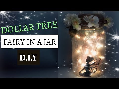 DOLLAR TREE FAIRY IN A JAR TUTORIAL D.I.Y