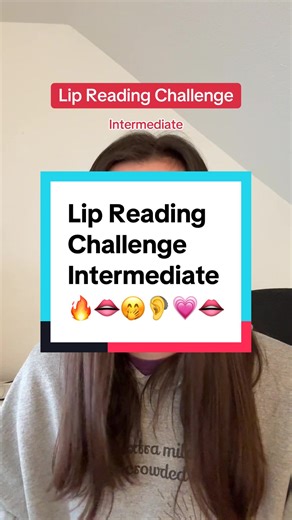 Lip reading challenge (intermediate)🔥 #lipreading #hearingloss #deaftiktok #deafcommunity