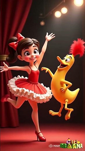 Chicken Banana Dances the Can Can 💃 | Funny French Dance Animation for Kids