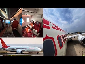 Inside Air India’s Dreamliner | Boeing 787 In-Flight Experience Airindia Boeing 787 Economy Class