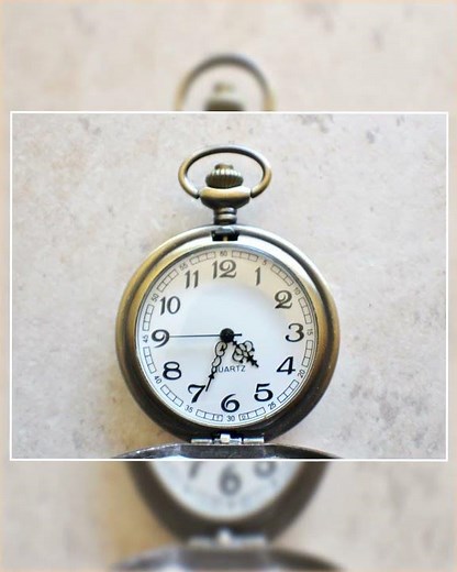 Frog pocket watch men's pocket watch, front case is mounted with bronze frog