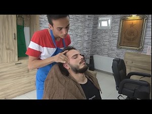 ASMR Turkish Barber Face, Head and Back Massage 281