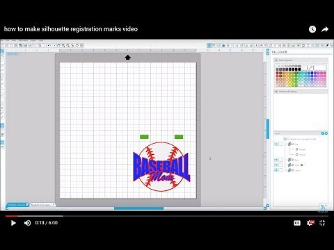 How to make registration marks for a multi-color decal / Registration marks silhouette studio