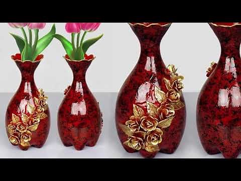 Como hacer floreros muy facil