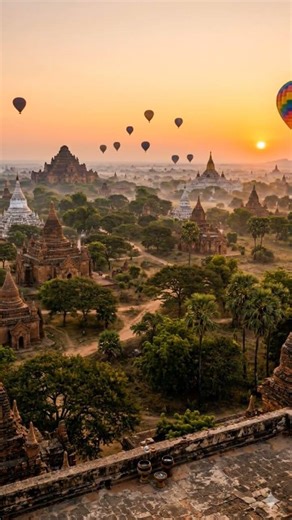 🇲🇲 Bagan's Serene Splendor 🌅