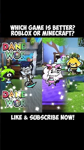 Which is better? Roblox VS Minecraft // Rocky Rakoon Animation Meme #Shorts #tiktok #viral #funny