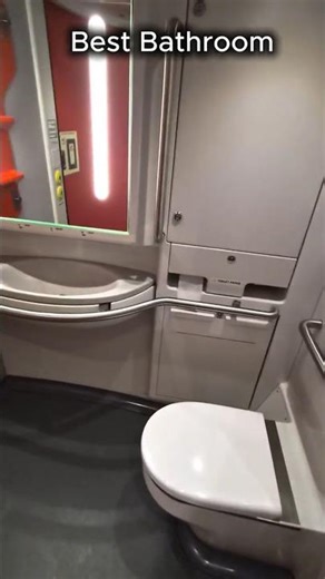 Best Bathroom on Amtrak - Acela NextGen Train