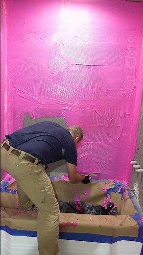 Applying Redgard over Cement Board
