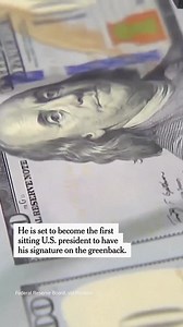 President Trump’s signature will appear on U.S. dollars later this year, the Treasury Department said on Thursday. The decision to have Trump’s John Hancock on America’s paper currency represented an unprecedented change, one that the department said was being made in honor of the United States’ 250th anniversary.