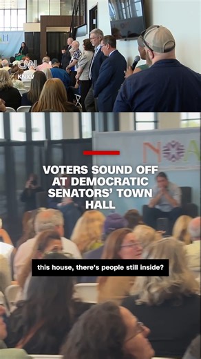 151K views · 2.9K reactions | Democratic Sens. Ruben Gallego and Mark Kelly held a town hall in Scottsdale, Arizona, to highlight how the Republican budget being advanced in Congress could slash Medicaid. CNN's Annie Grayer was there to talk to members of the audience — many of whom were not satisfied with the senators' answers. | CNN | Facebook