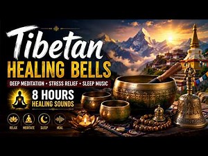 🔴 Tibetan Healing Bells 🔔 8 Hours | Deep Meditation Music | Healing Frequency | Sleep, Yoga & Relt
