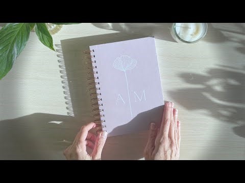 Making a Handmade Custom Hardcover Notebook - ASMR
