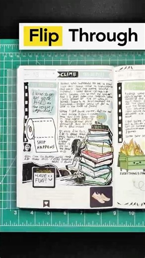 Creative Journal Flip Through #aesthetic #journal #asmr