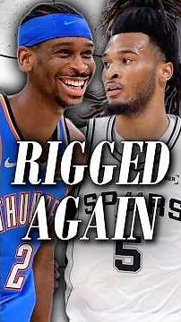 The NBA Refs Are RUINING The Spurs VS Thunder Western Conference Finals! 😳 #shorts