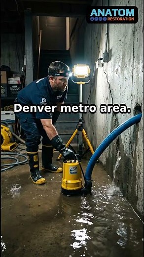 Basement Flood Cleanup in Denver, CO | Anatom Restoration