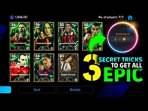 3 Secret Tricks To Get All Epics In 1B Pack 🥶 eFootball 2026™