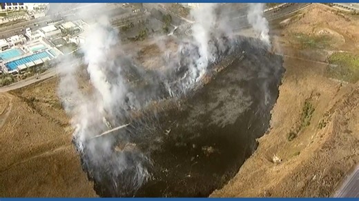 Fire crews have stopped the forward rate of spread on a vegetation fire in Oceanside