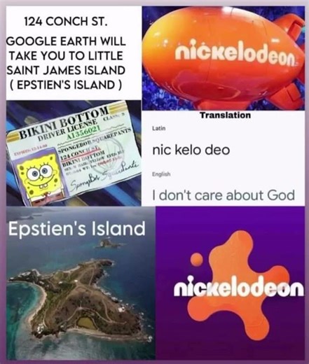 SpongeBob Referencing Epstein's Island