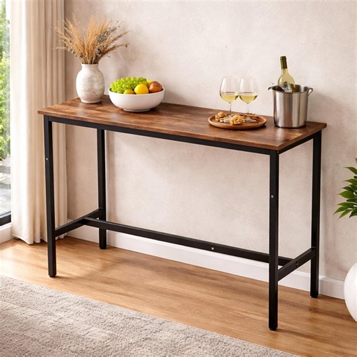 Counter Height Table, Narrow Console Table, Bar Height Table, Kitchen Counter Table, Rustic Entryway Table, Handmade Industrial Sofa Table - Etsy