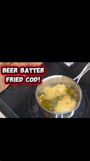 Beer Batter Fried Cod! See my full length video! #dadcooking #easyrecipe #fishandchips #cooking