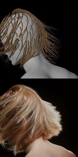 Blender 5.1 Alpha Hair Physics #geometrynodes