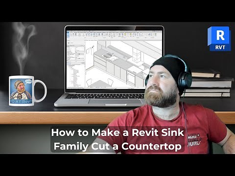 How to make a Revit sink family cut a counter top