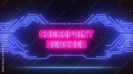 Essential checkpoint reached notification for difficult levels, perfect for highlighting your perseverance