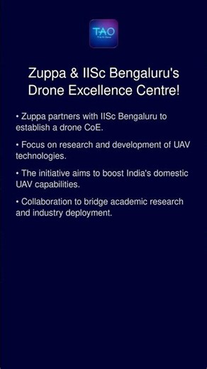 Zuppa & IISc Bengaluru's Drone Excellence Centre!