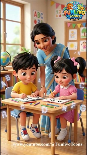 ABC Song for Kids in Bengali 🔤 | Fun Learning Cartoon