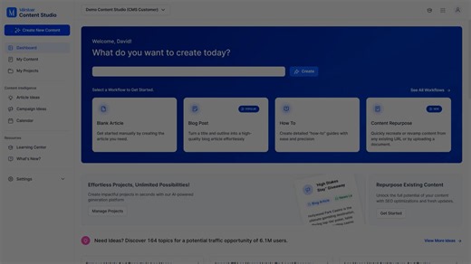 Content Studio Overview