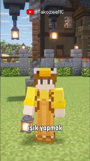 Minecraft'ta Modern Çiftlik Işığı Yapımı #minecraft