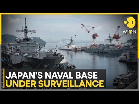 Japan's key naval base under surveillance; Drone records Japanese warships secretly | WION News