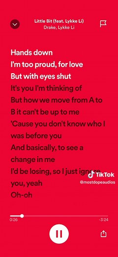 little bit - drake, lykke li — #spedup #lyrics #audio #drake