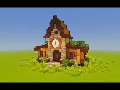 Small Town Hall 🔔 | Simple Tutorial Minecraft (Mizuno’s 16 Craft)